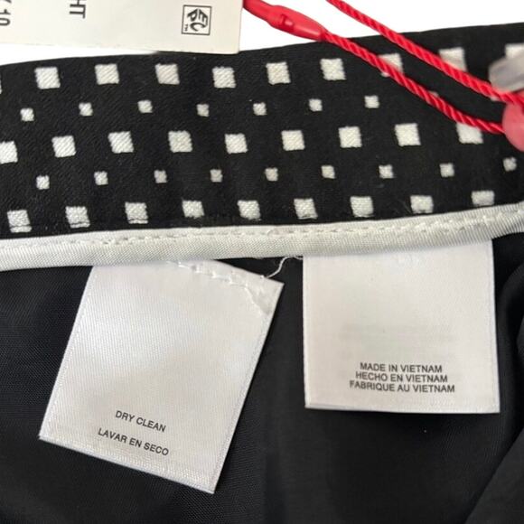 Anne Klein NWT Black White Polka Dot High Waist Pencil Skirt Sz 6 Workwear - Picture 4 of 5